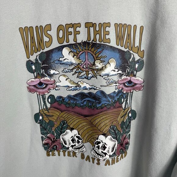 Vans Better Days Ahead Crew Sweatshirt Size L A - Picture 2 of 6